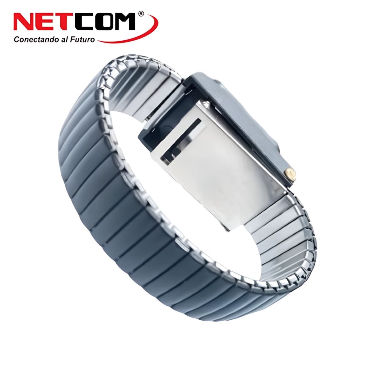NETCOM - PULSERA ANTIESTÁTICO INALÁMBRICA DE ACERO INOXIDABLE NETCOM