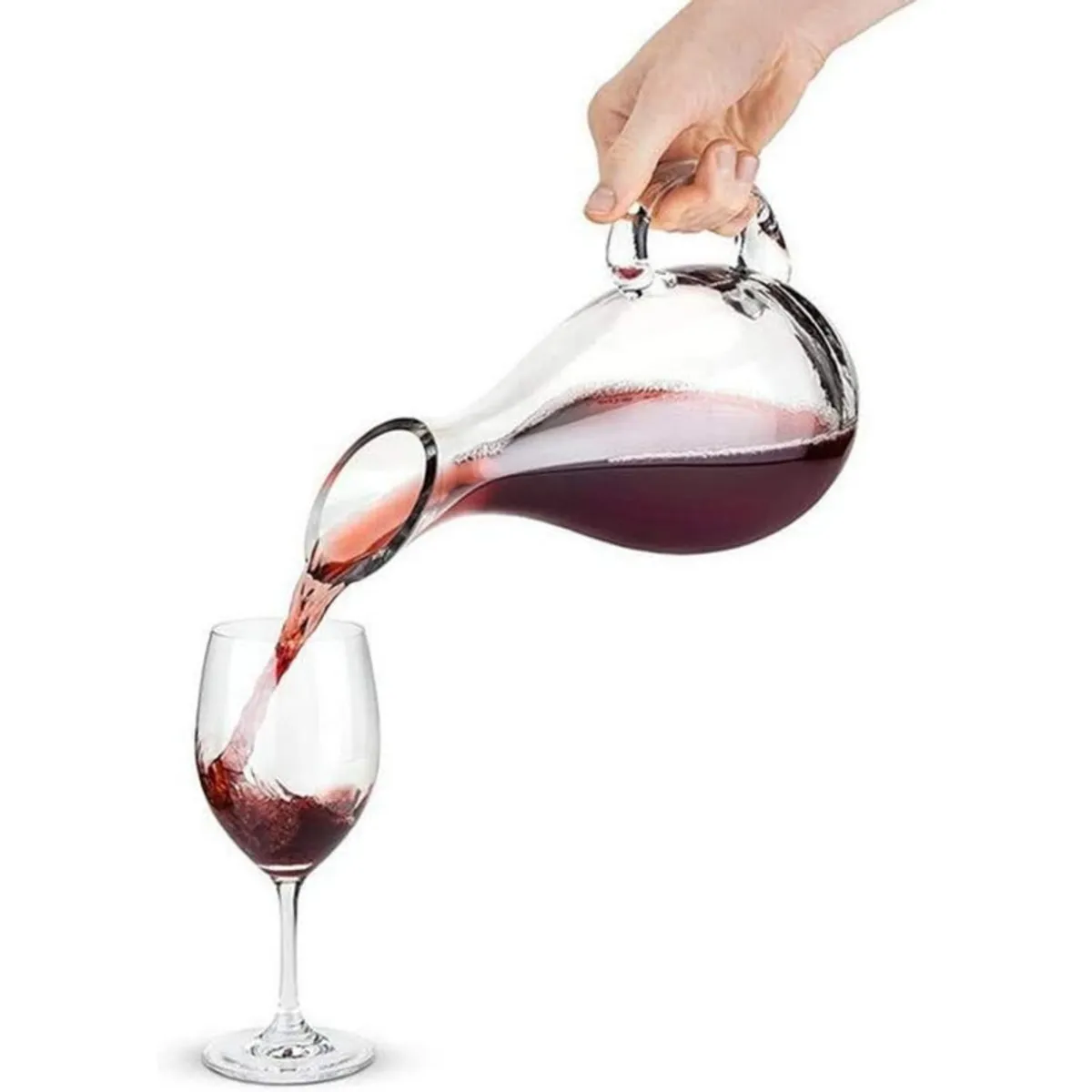 PENTHA - Decantador de Vino mas Copas Jarra de Decan para Vino 1L