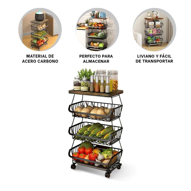 RYBIU IMPORT - Pack2 Gabinete Practico con Canastos Y+Ligas de Regalo