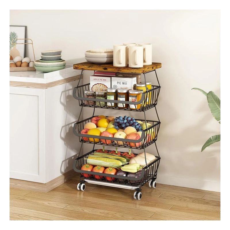 GENERICO - Pack3 Organizador Moderno en Negro Y+Banderitas Adhesivas