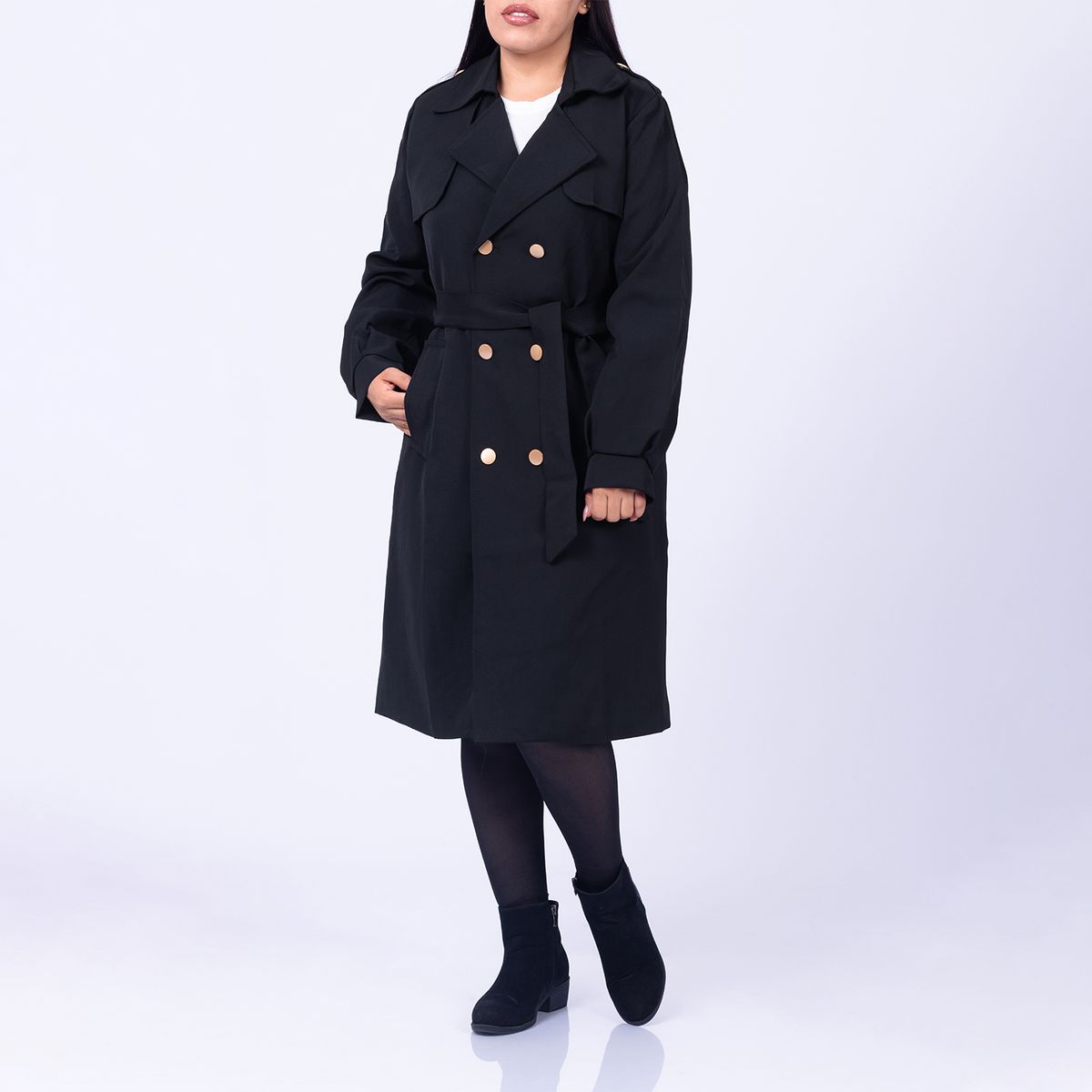 MOCALY - Gabardina Clásica de Media Estación