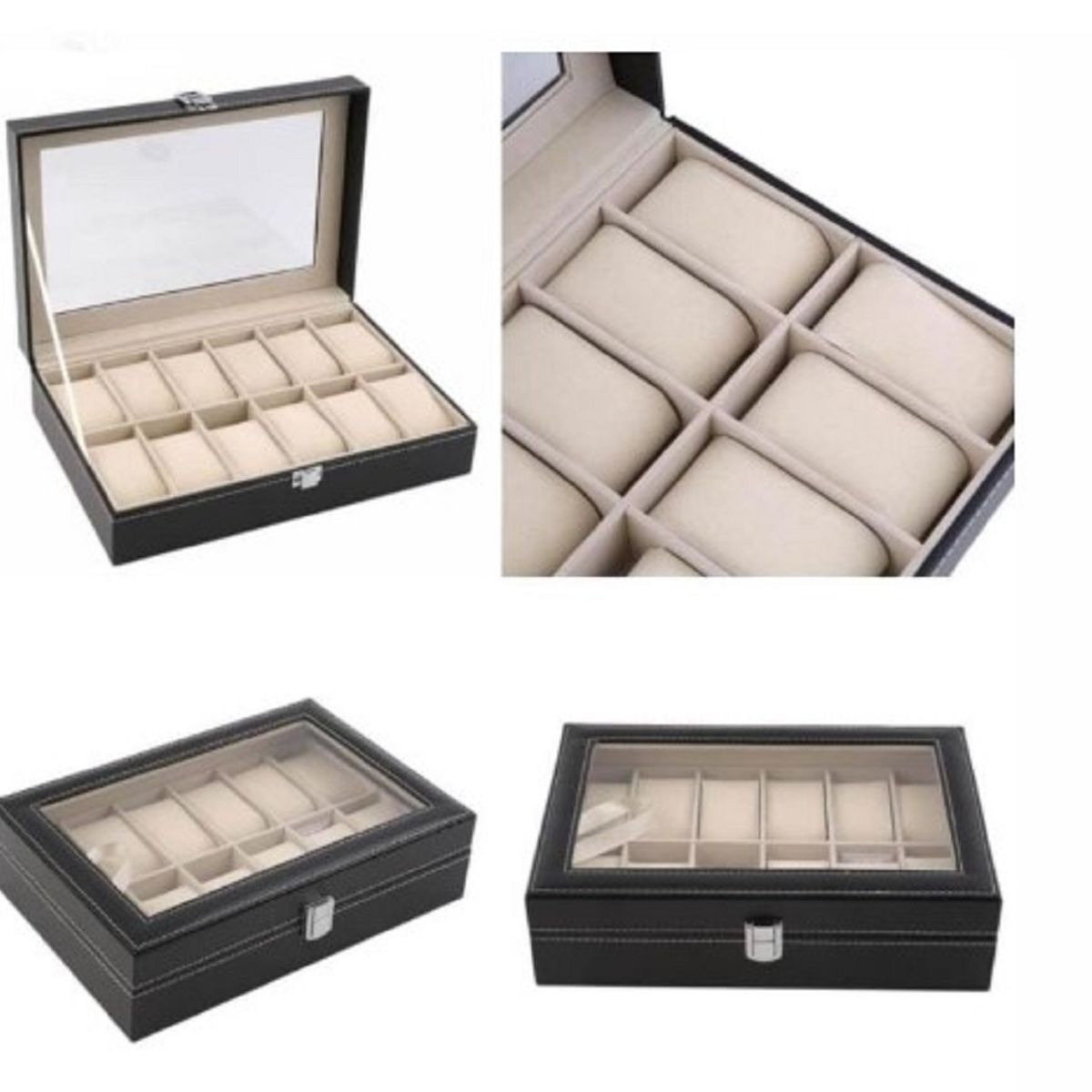 GENERICO - Organizador de 12 Compartimientos para Reloj de Calidad