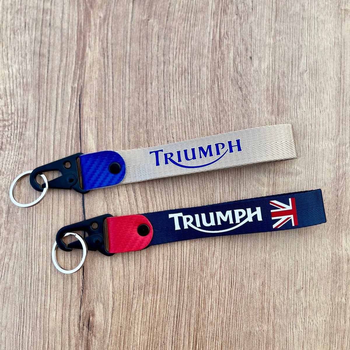 GENERICO - Llaveros Triumph Lanyard Llaveros Pita Colgante Moto Llaves 2unid