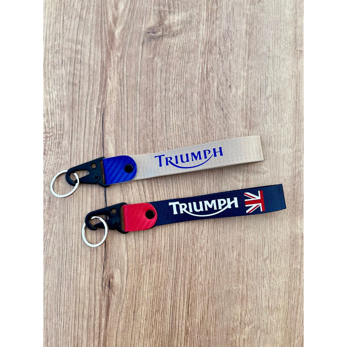 GENERICO - Llaveros Triumph Lanyard Llaveros Pita Colgante Moto Llaves 2unid