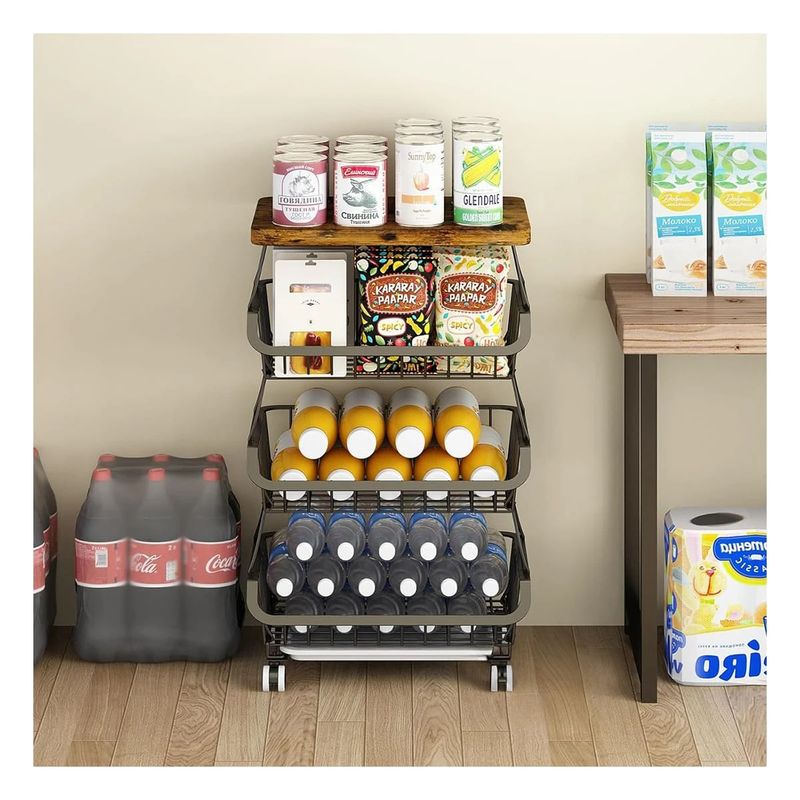 GENERICO - Pack3 Gabinete Estilizado con Ruedecillas Y+Regalo Stickers