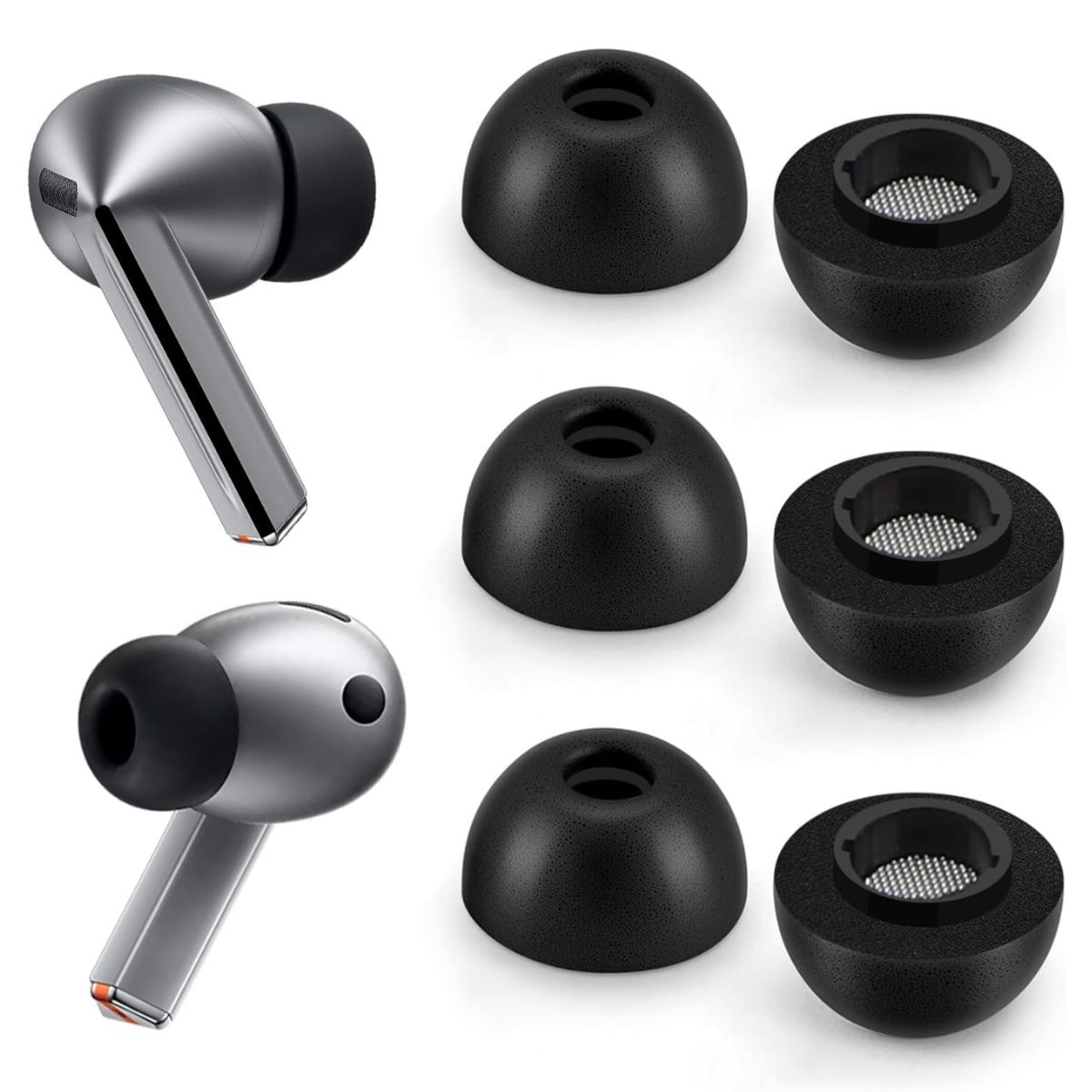 GENERICO - Almohadillas para audifono Samsung Galaxy Buds 3 Pro de espuma