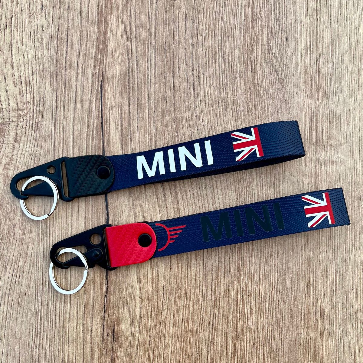 GENERICO - Llavero Mini Cooper Lanyard Llaveros Pita Colgante Auto Llaves 2unid
