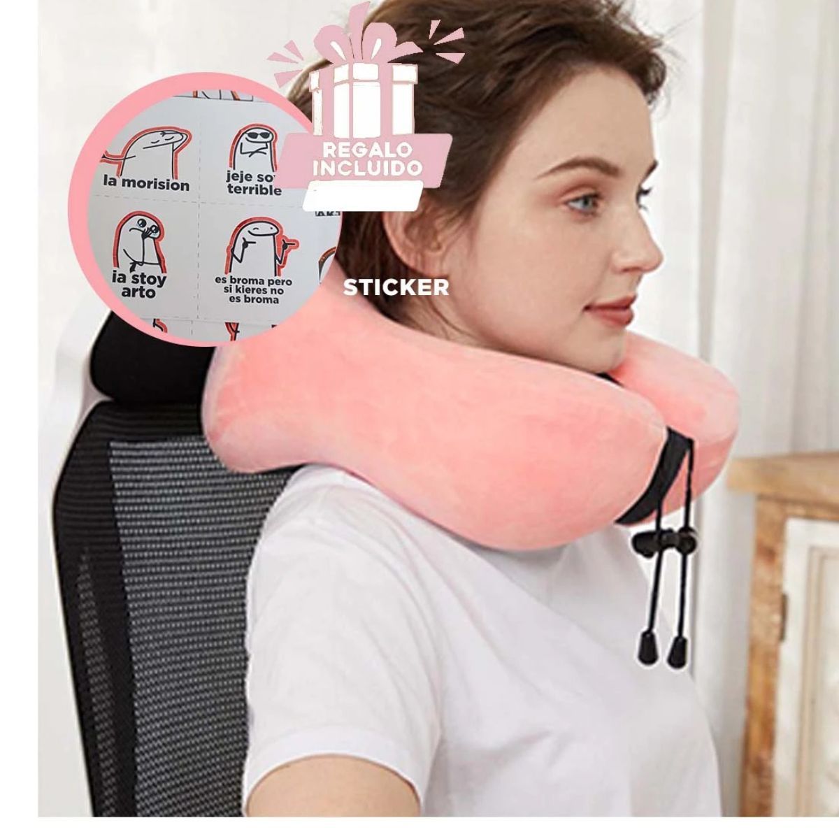 GENERICO - Pack12 Almohadilla Util en Rosado Espuma Y+Regalo Stickers