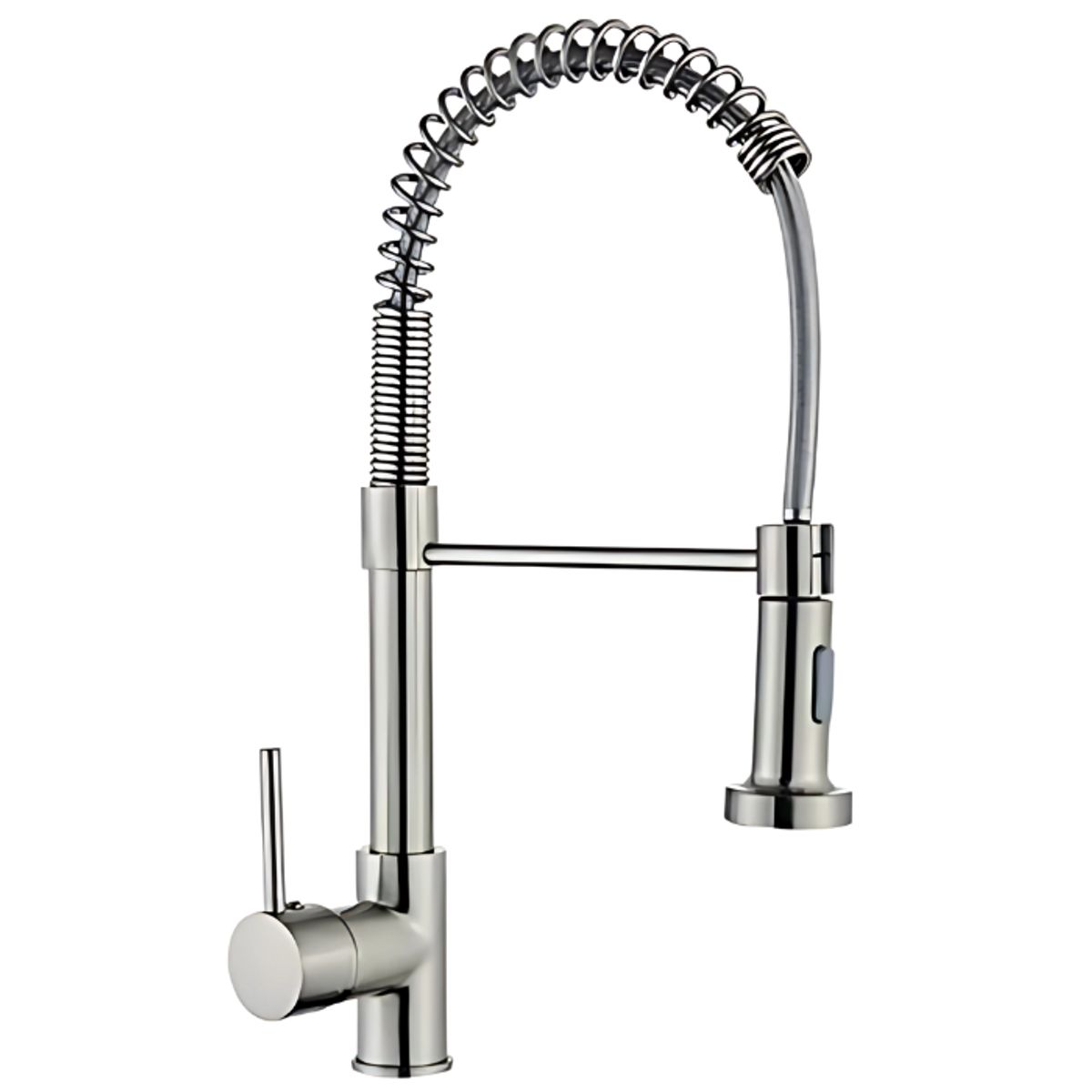 GENERICO - MEZCLADORA MONOCOMANDO PARA COCINA EXTRAÍBLE SATINADO FA-SN9667