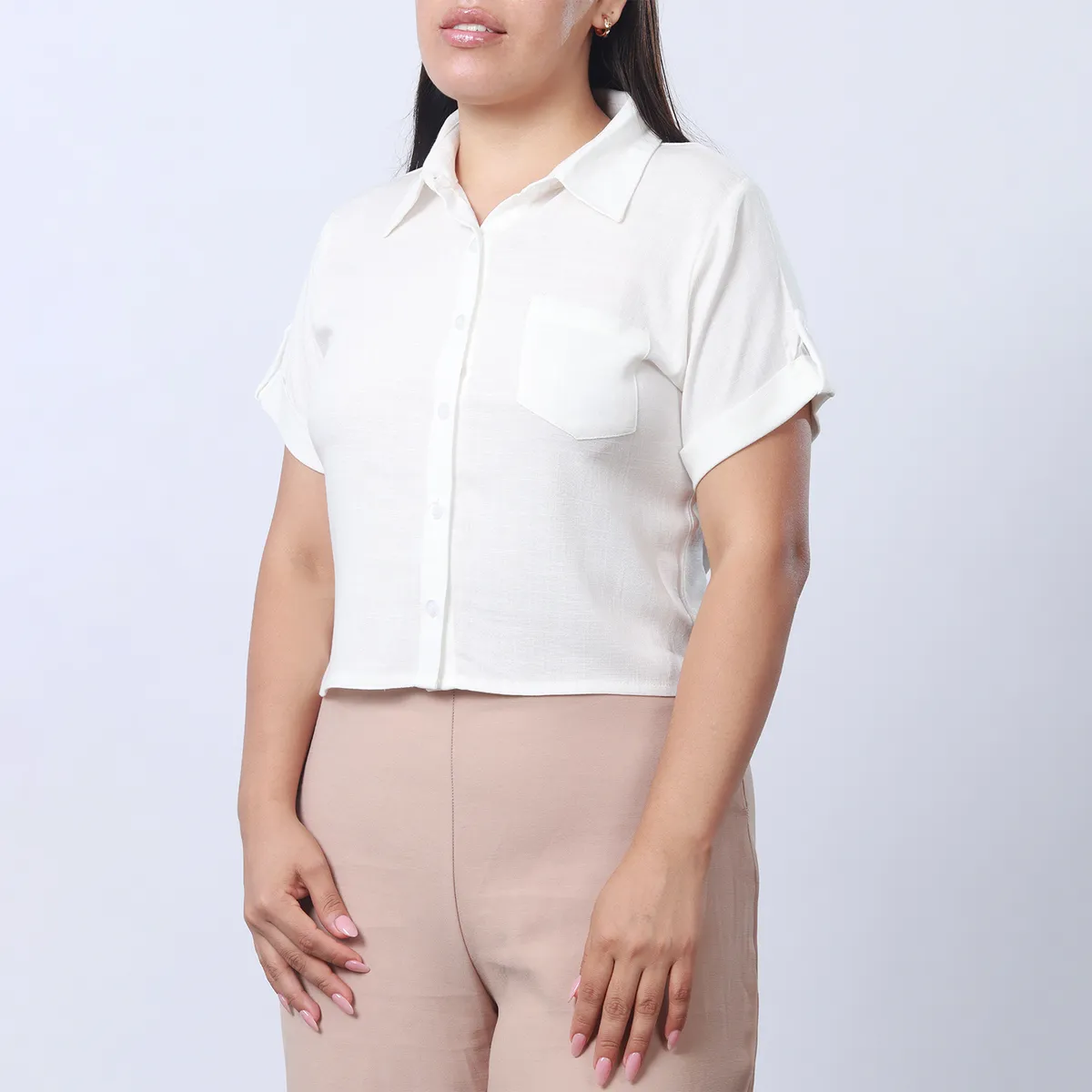 MOCALY - Camisa Casual Mujer en Lino