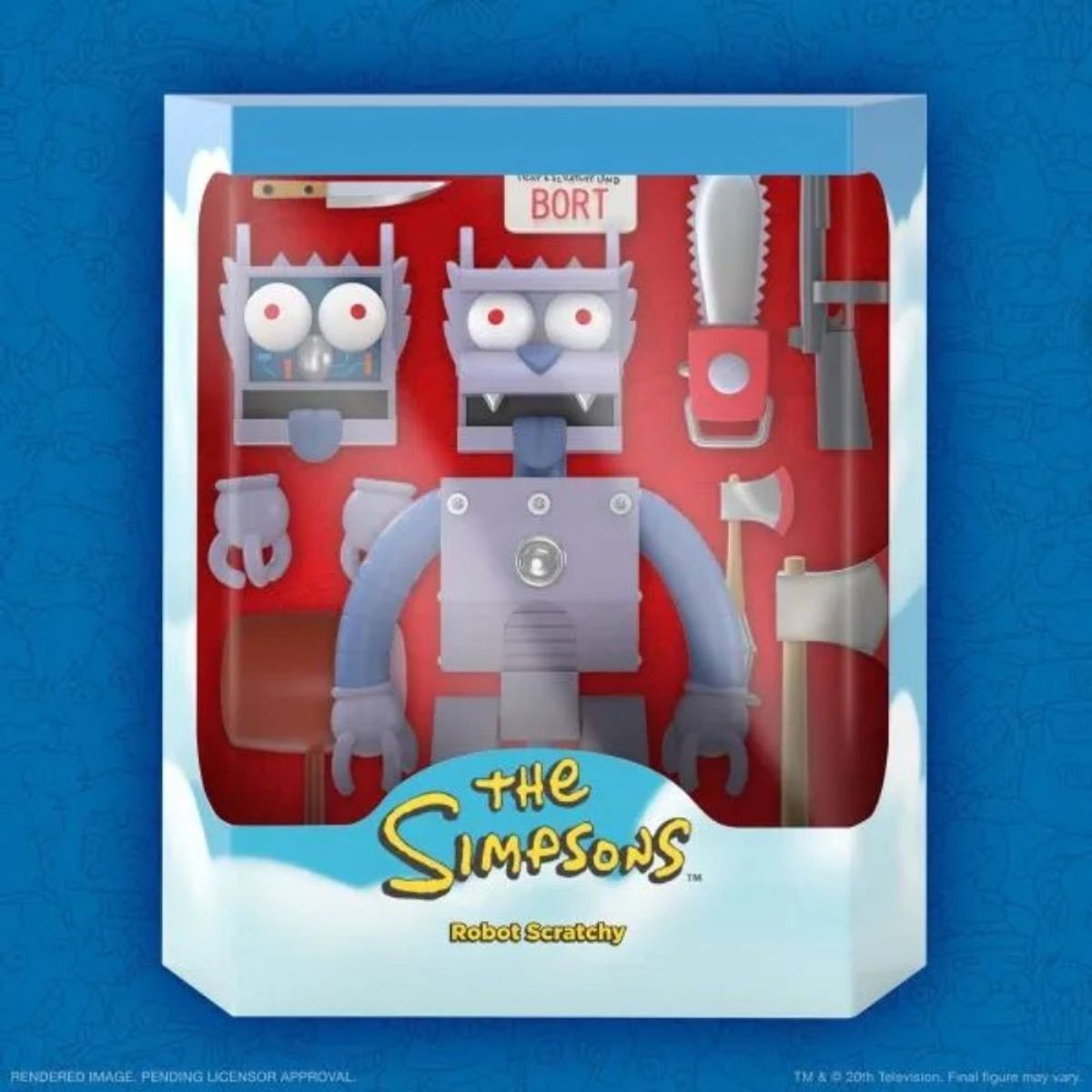 SUPER 7 - Figura Super7 Robot Scratchy The Simpsons Ultimates W1