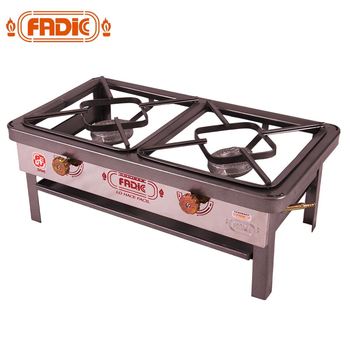 FADIC - Cocina de Mesa Semi Industrial Fadic 2 Hornillas N°3 FSI02-50