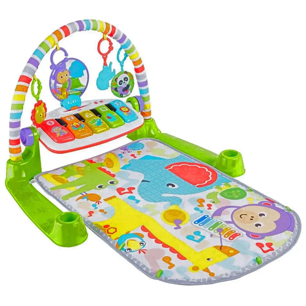 IDEAL - Gimnasio Piano Pataditas Con Luces Musical Y Espejo Verde