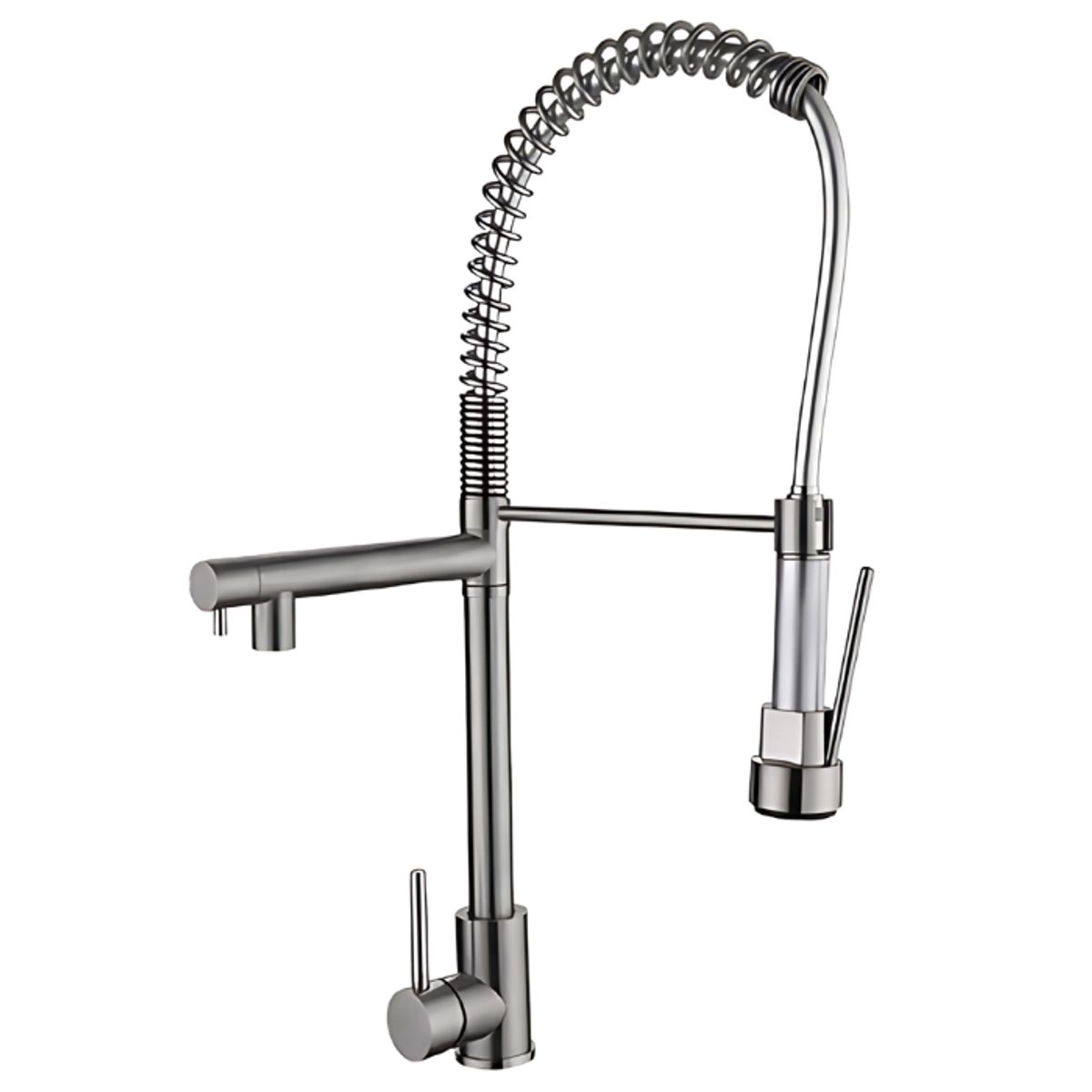 XM - MEZCLADORA MONOCOMANDO DE COCINA DOBLE SALIDA SATINADO MC304-333