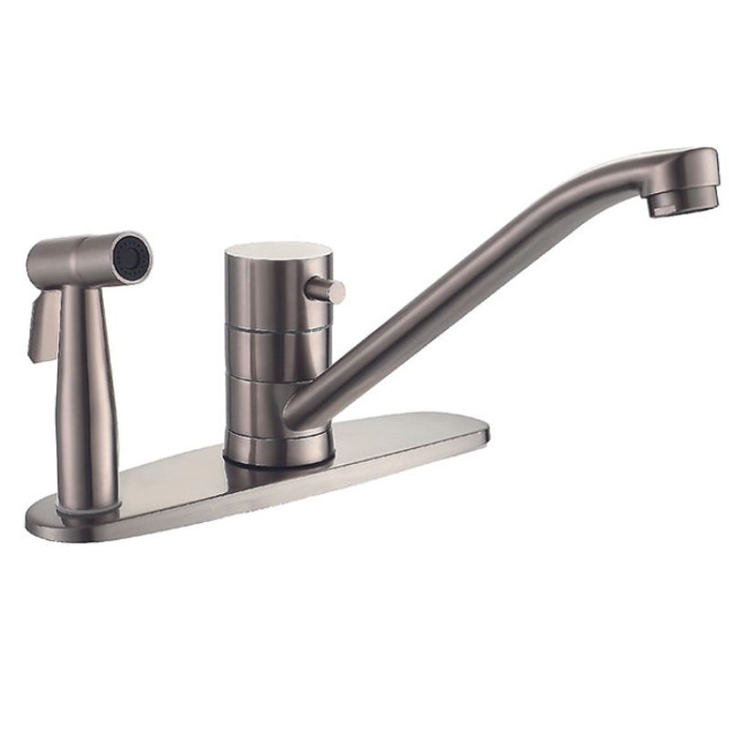 XM - MEZCLADORA MONOCOMANDO PARA COCINA CON DUCHA BIDET SATINADO MC304-222