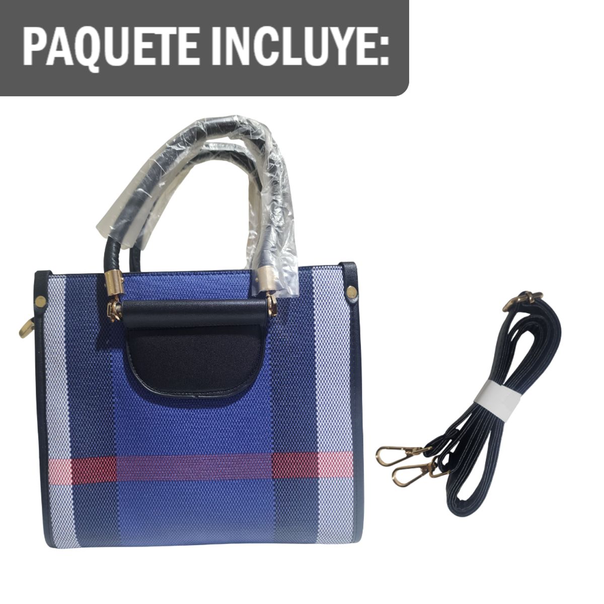 GENERICO - Cartera Bolso de Mano con Correa de Hombro Diseño Casual