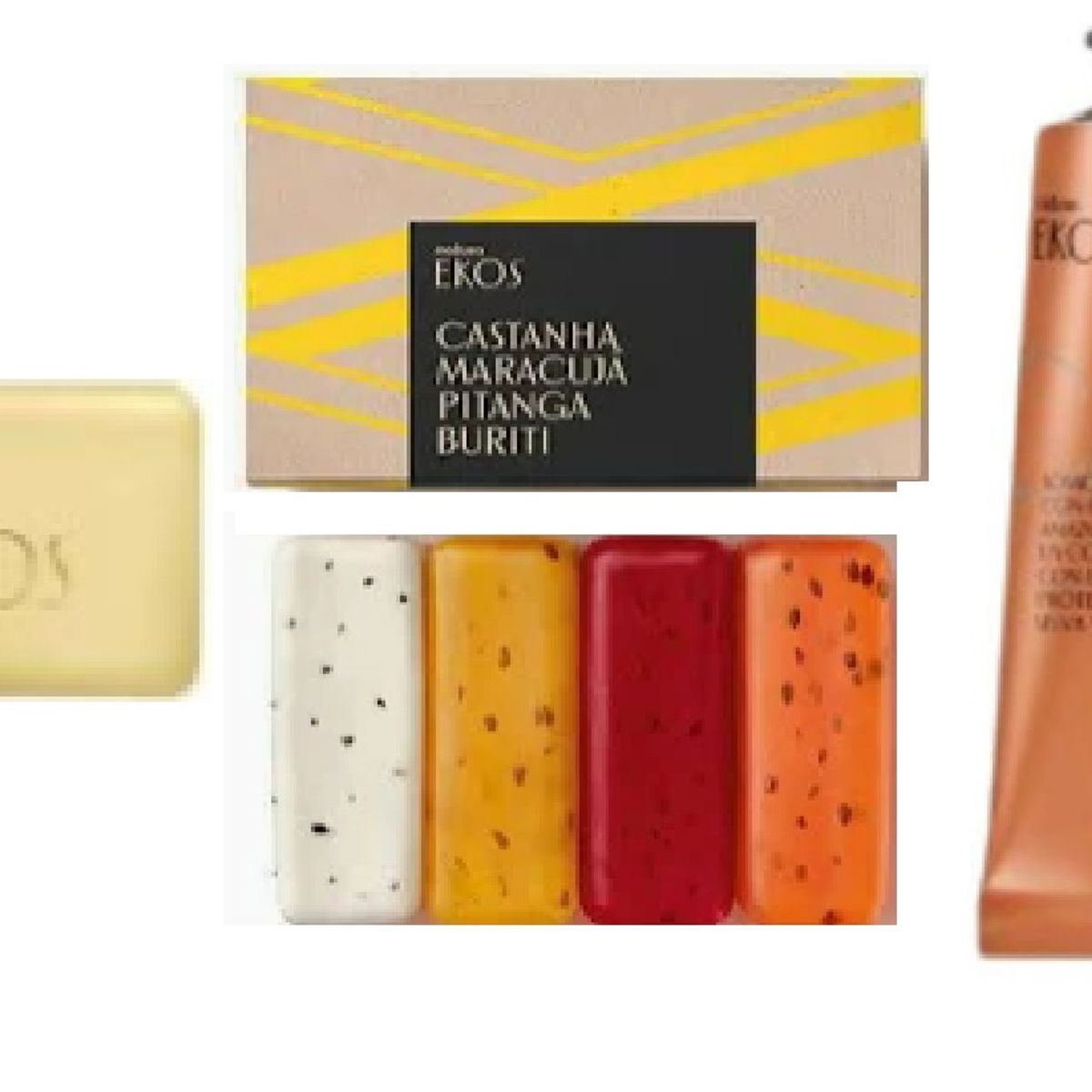 NATURA - 5 Jabones EKOS 100g y regalo: crema para manos Natura