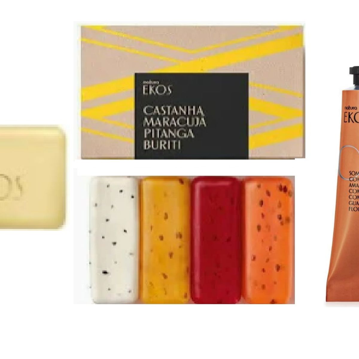Natura - 5 Jabones EKOS 100g y regalo: crema para manos Natura