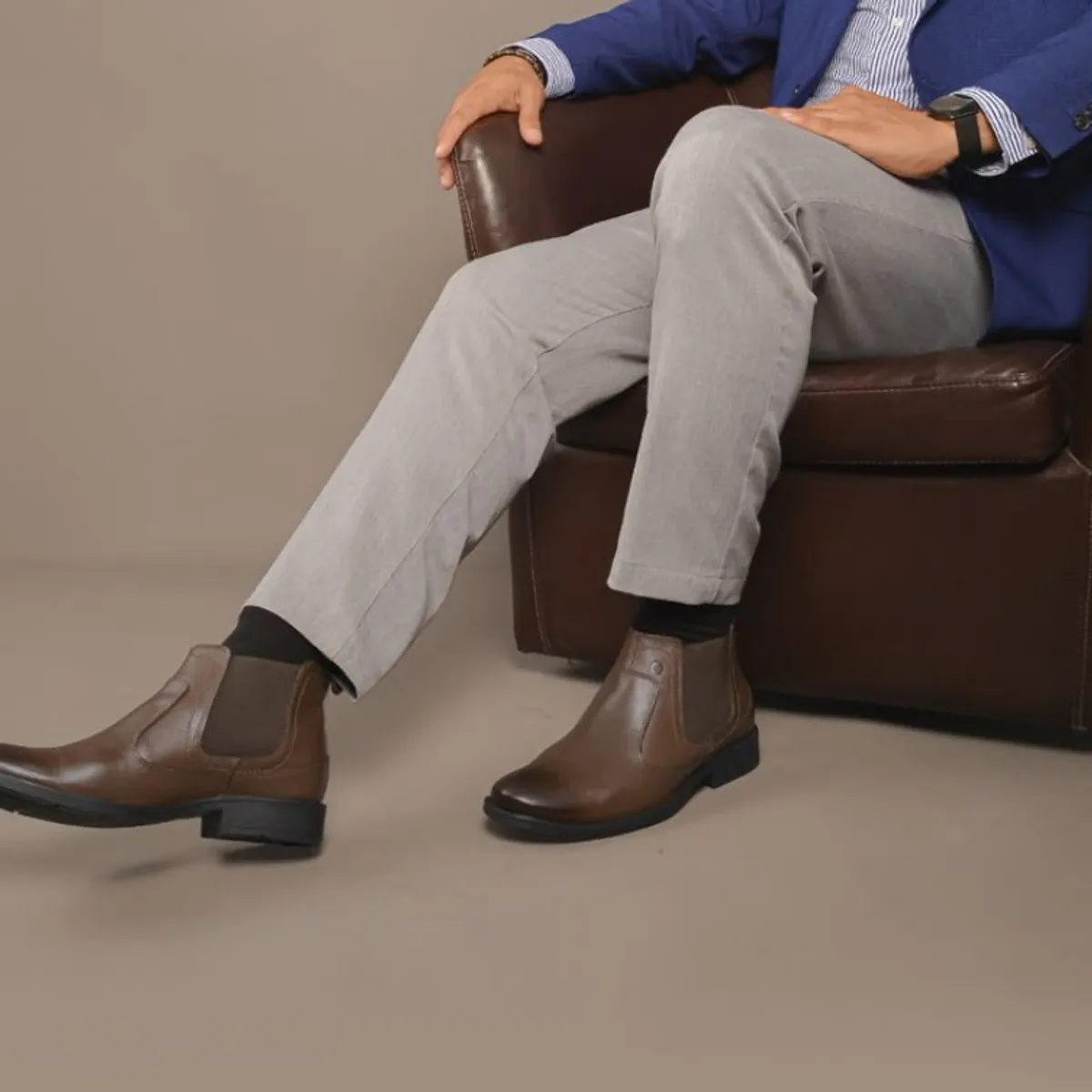 CONTERS - Botín De Cuero Hombre CLQ3-BN-45