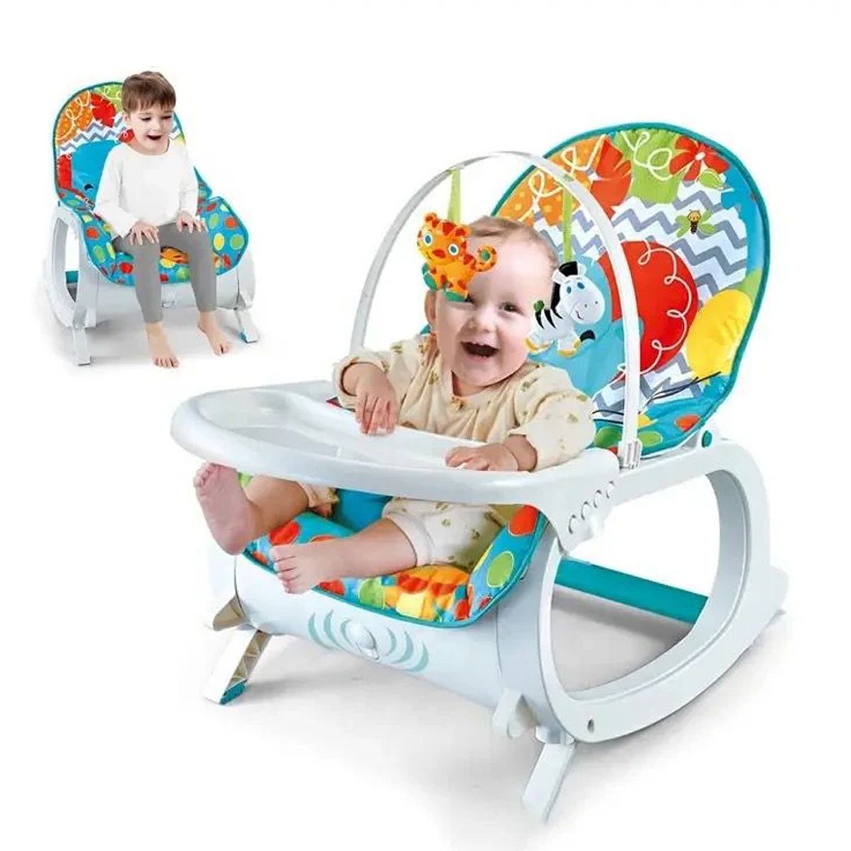 GENERICO - Silla Mecedora 2 en 1 Vibradora con Sonidos 9758