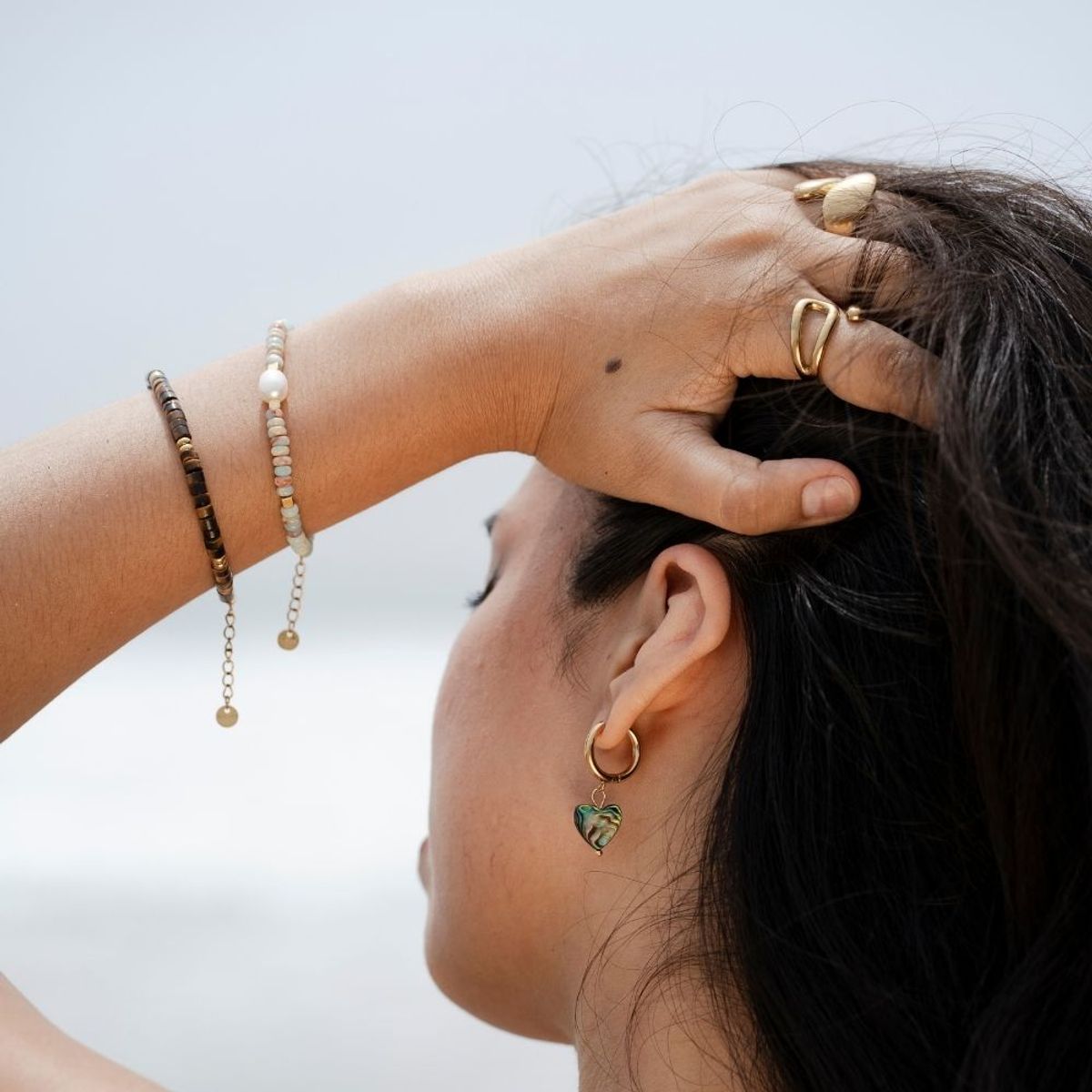 GENERICO - Pulsera Ojo Tigre Piedras Waterproof