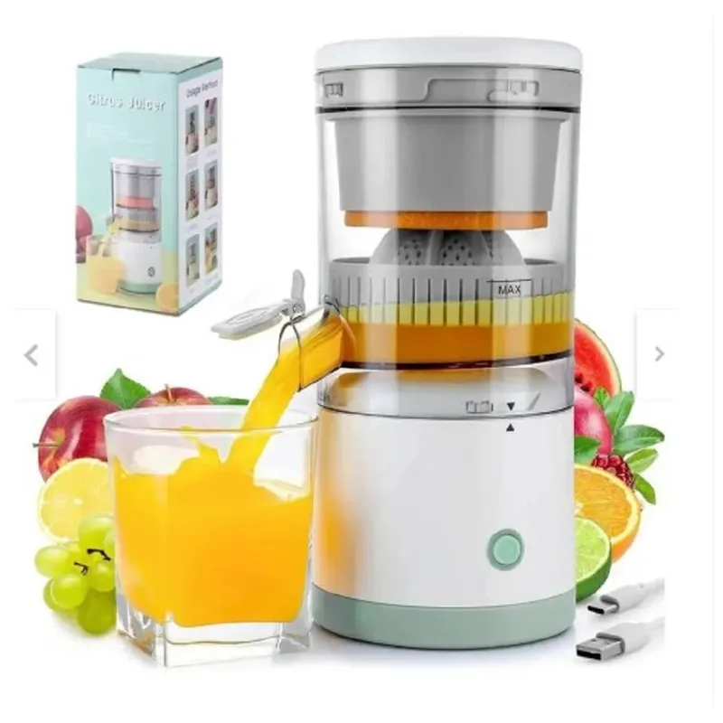 GENERICO - Exprimidor de Naranja y Frutas Eléctrico Portátil y Recargable