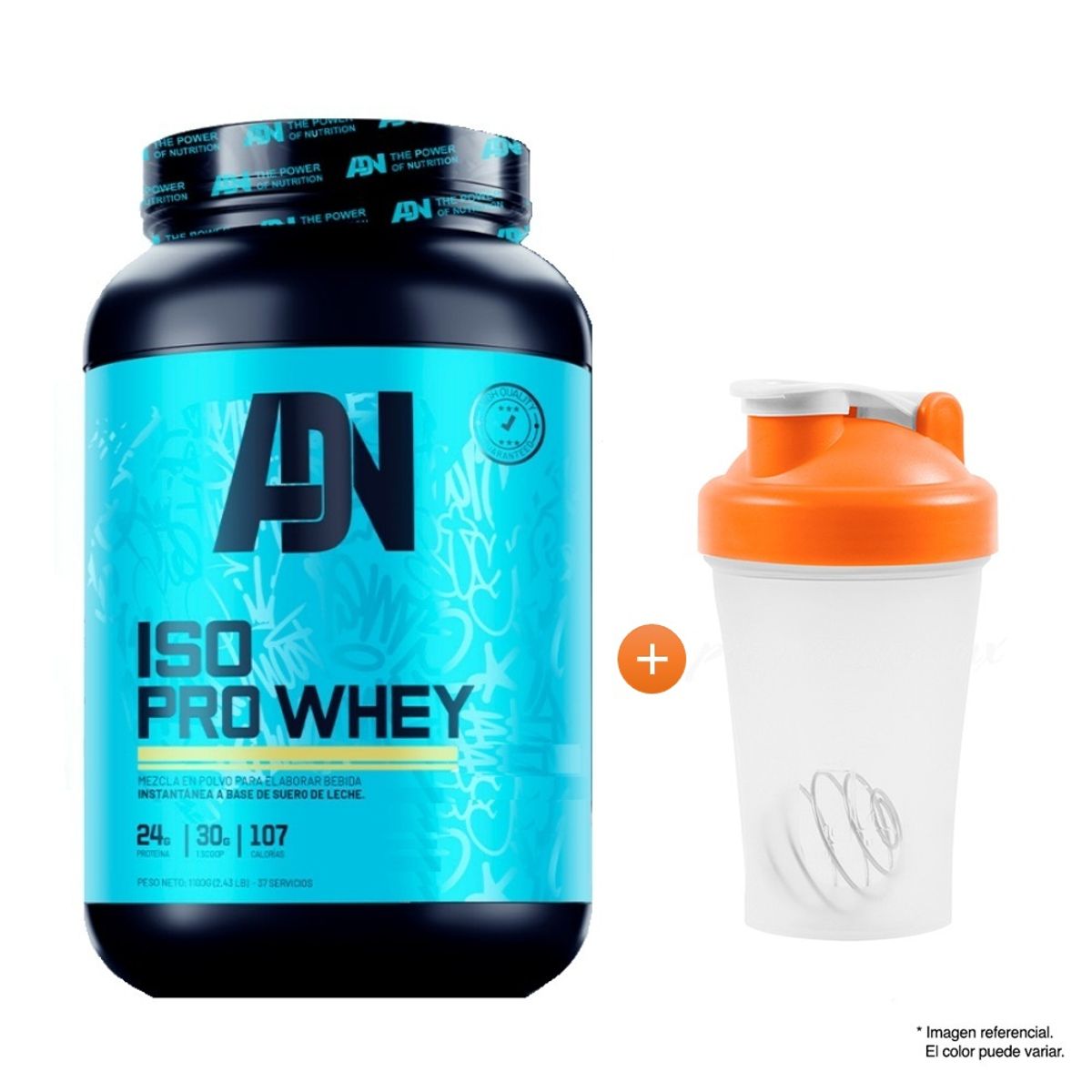 ADN - PROTEÍNA ISO PRO WHEY DE 1100 GRAMOS CHOCOLATE
