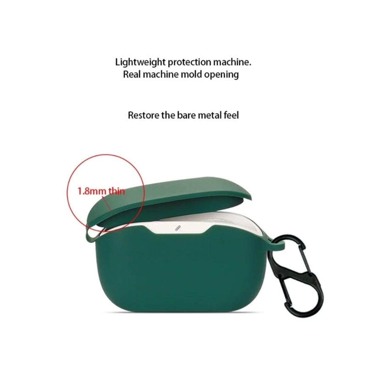 GENERICO - Funda para audifonos jbl wave buds de silicona color verde