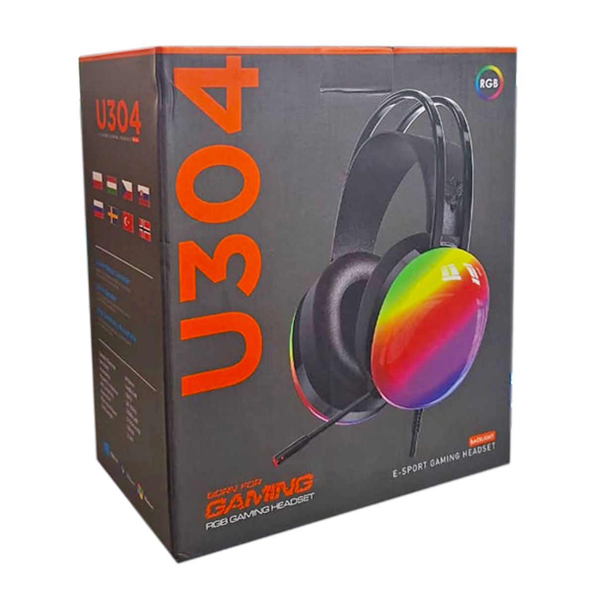 GENERICO - Audífonos Gamer E-Sport Para PC o Laptop con LED RGB + Micrófono USB