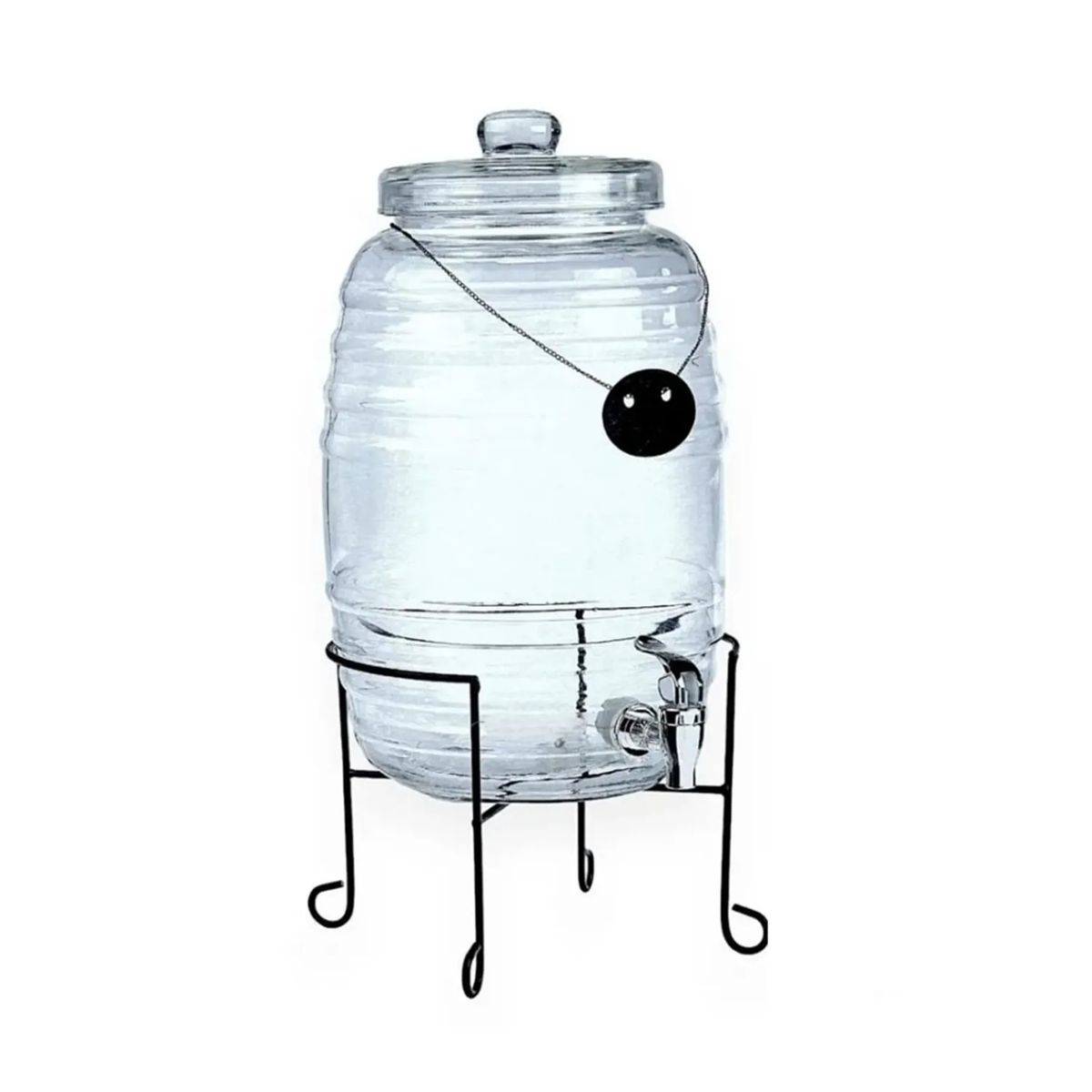 ICHIMATSU - Dispensador de Vidrio 10 Litros Barril con Rack y pizarra