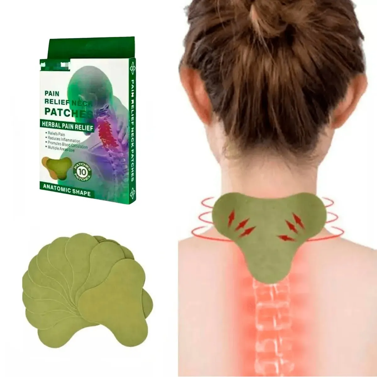 GENERICO - 30 Parches de Espalda- Columna Dolores Espaldares