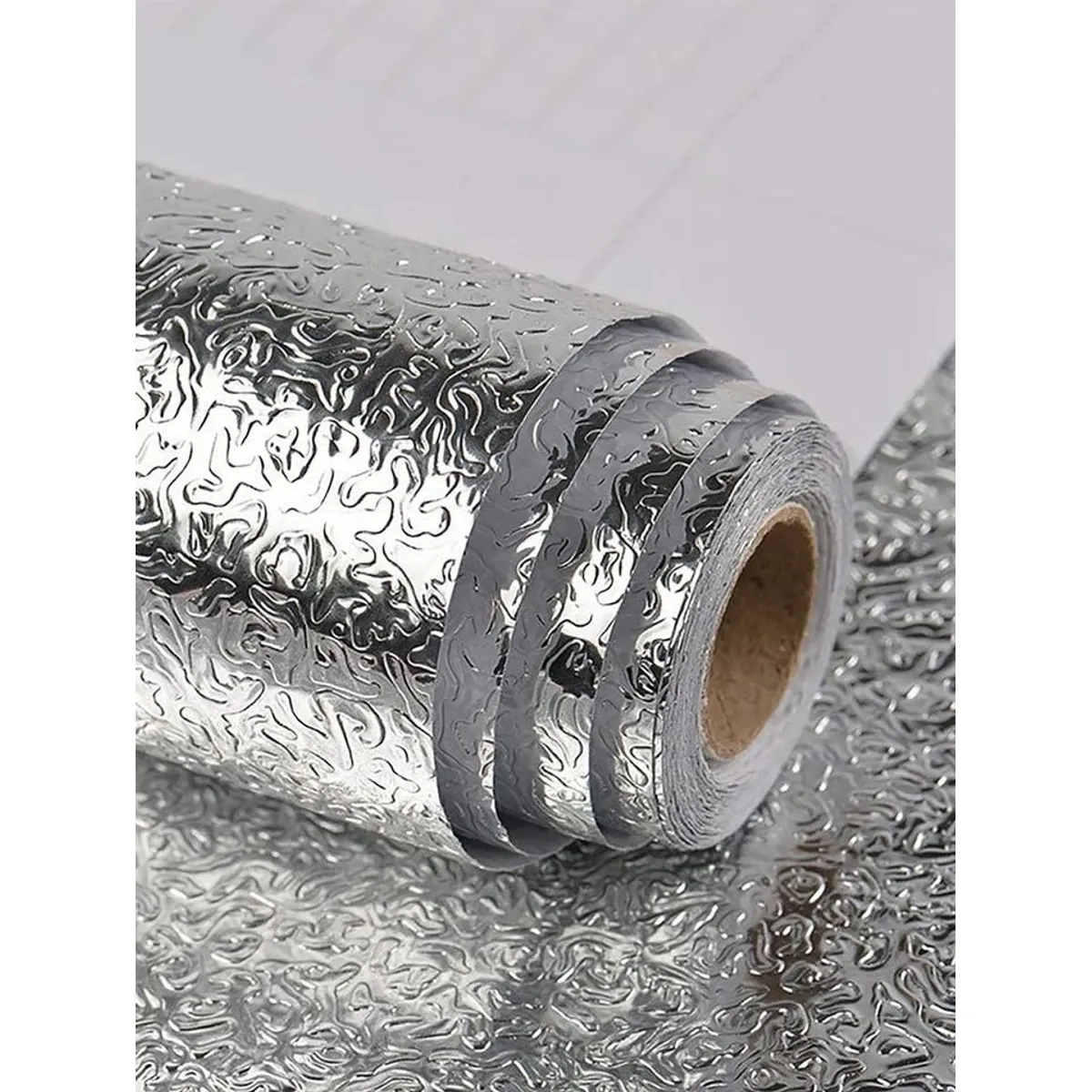 GENERICO - Papel Aluminio Adhesivo Para Protección Superficies 60cmx2m