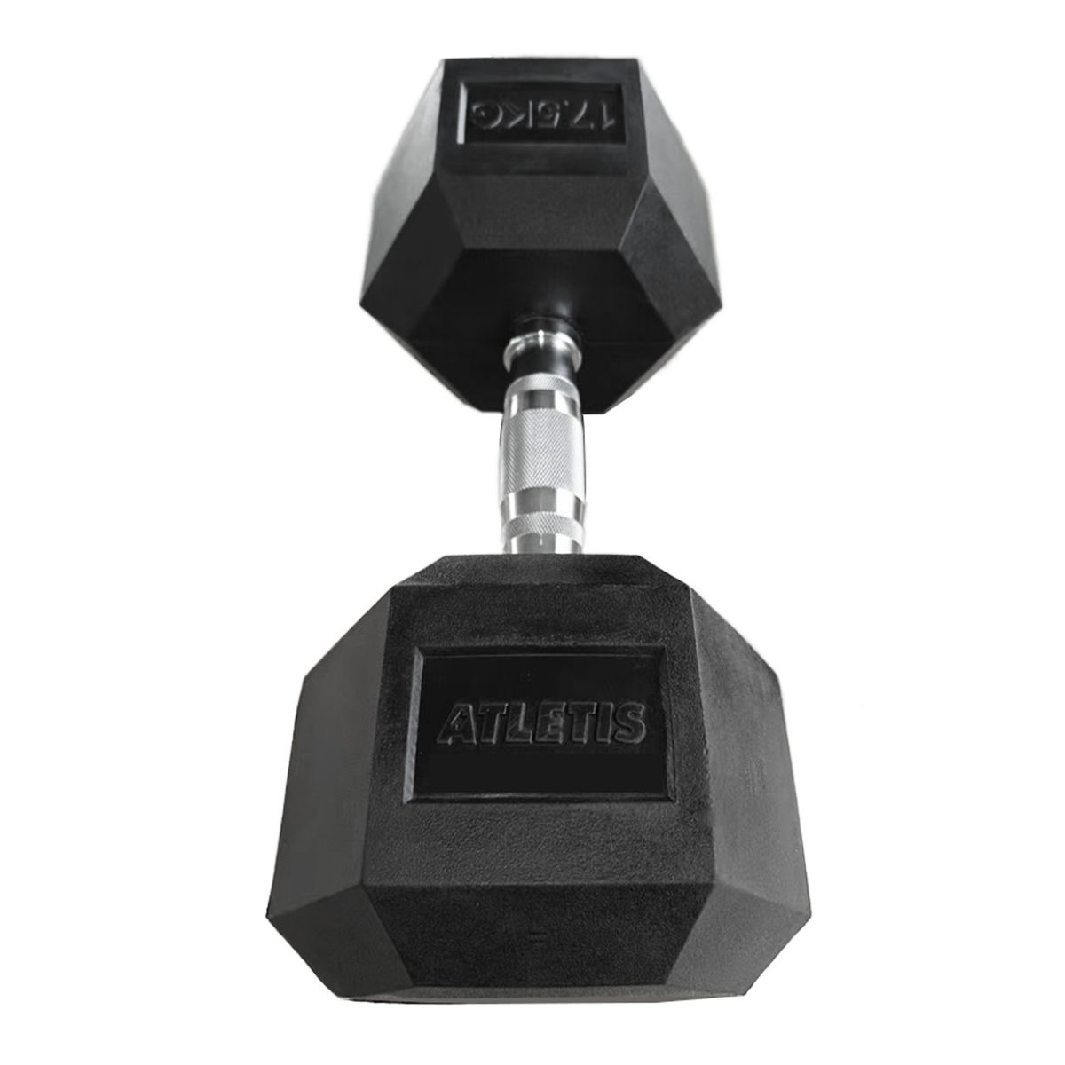 ATLETIS - Mancuerna Hexagonal 17.5 kg Negro