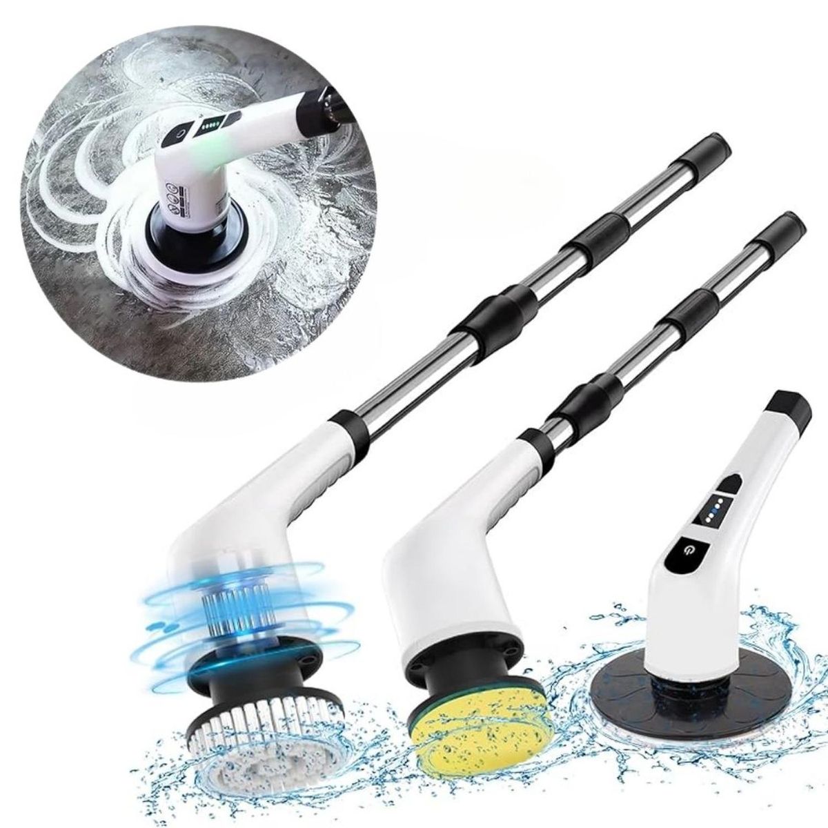 GENERICO - Cepillo de Limpieza Eléctrico Multiusos 9 en 1