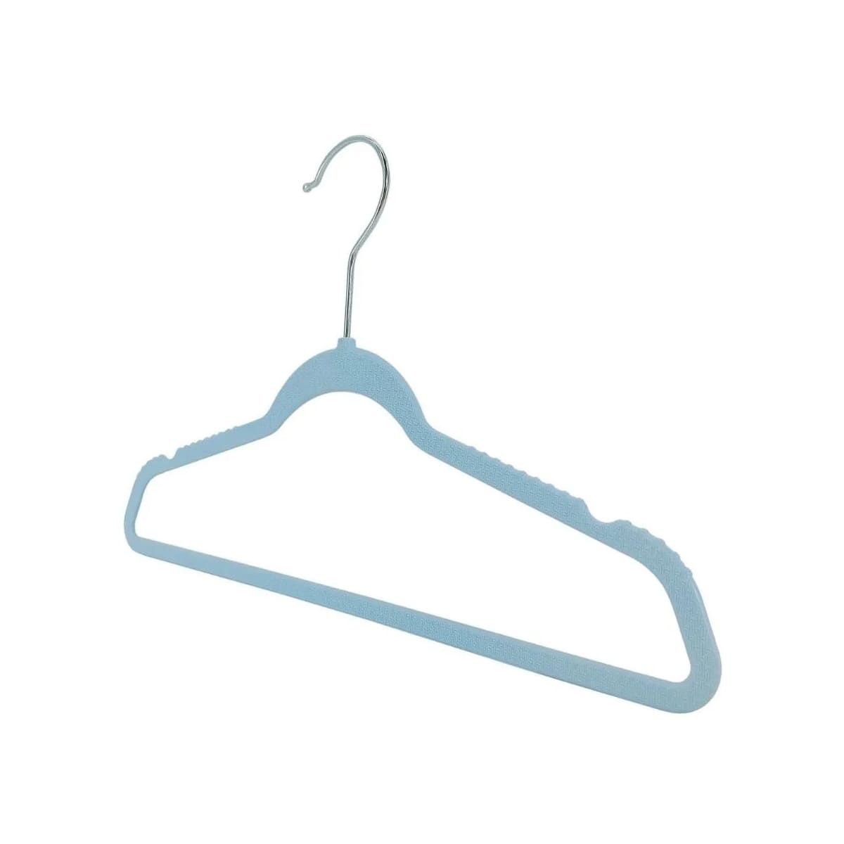 GENERICO - Pack4 Set de Perchas Ropa Infantil Celeste Y+Papel de Regalo