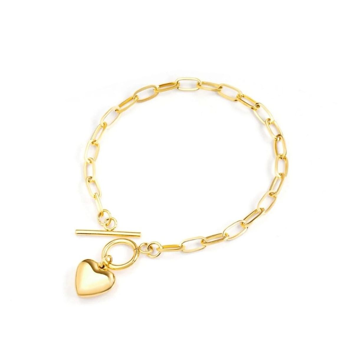 GENERICO - Pulsera Corazón Eslabones Waterproof