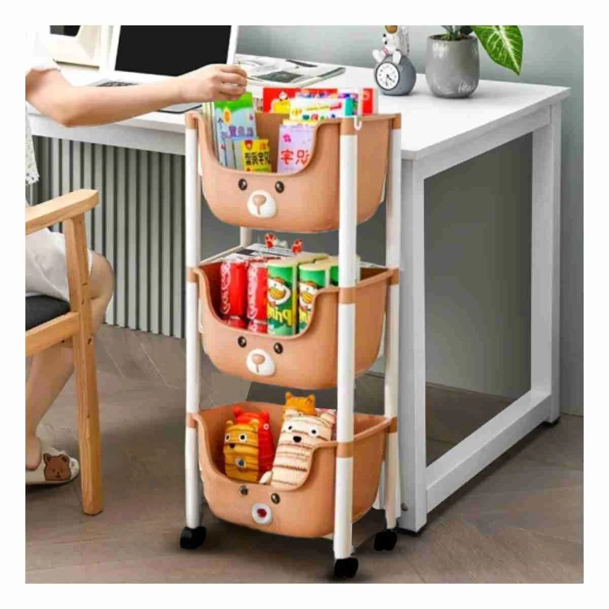 GENERICO - Pack3 Estante Infantil con 3 N Marron Y+Regalo Agendita