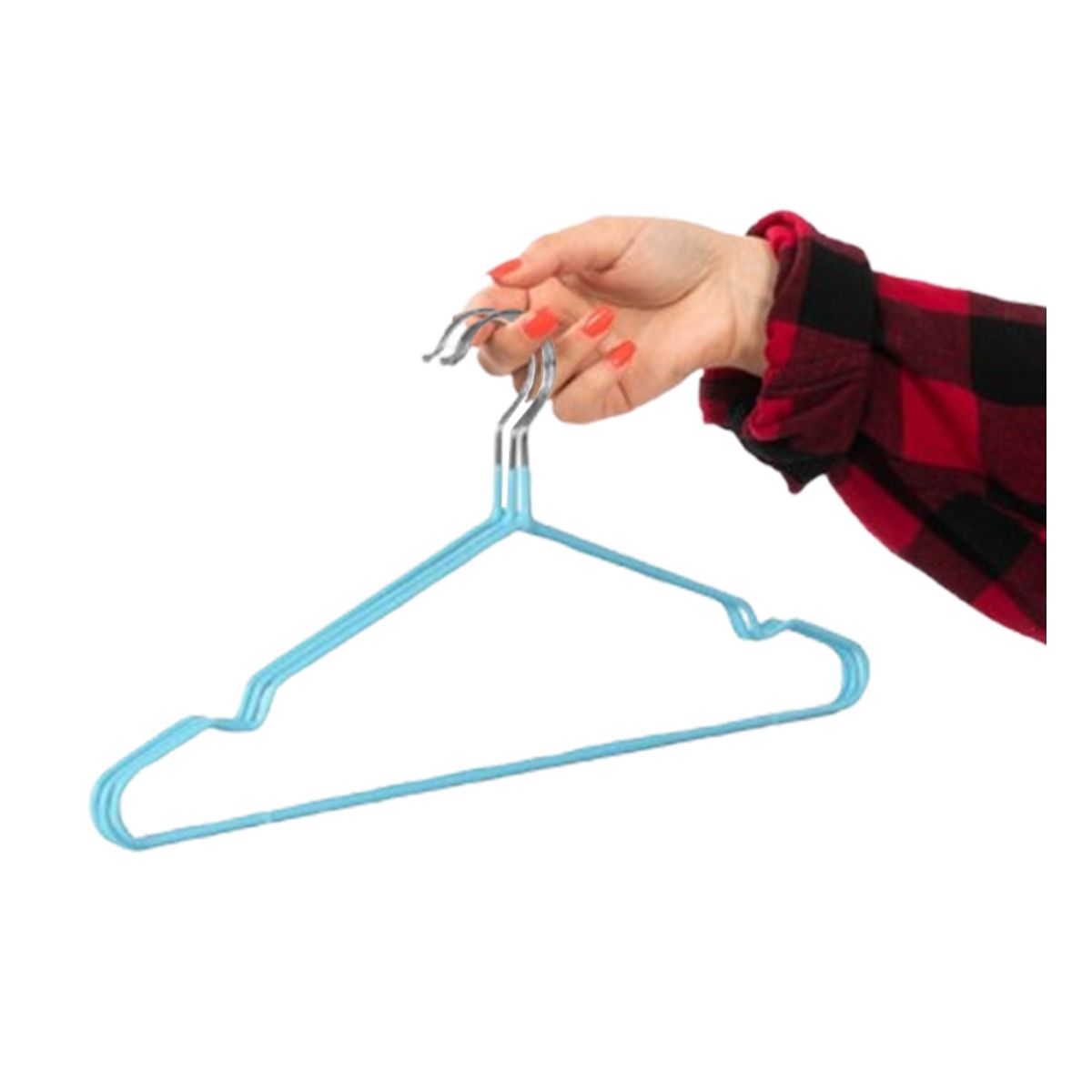 GENERICO - Pack3 Conjunto de Perchas Seguro Celeste Y+Regalo Agendita