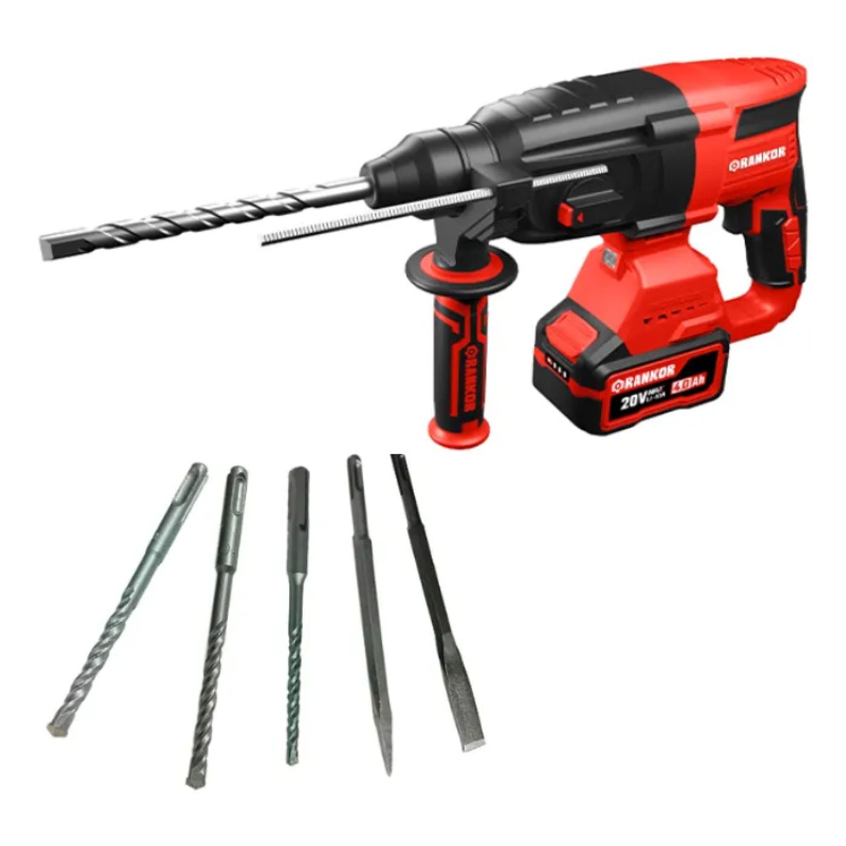 RANKOR - Rotomartillo Inalámbrico Sds-plus 20v Rankor 3.2 J Brushless