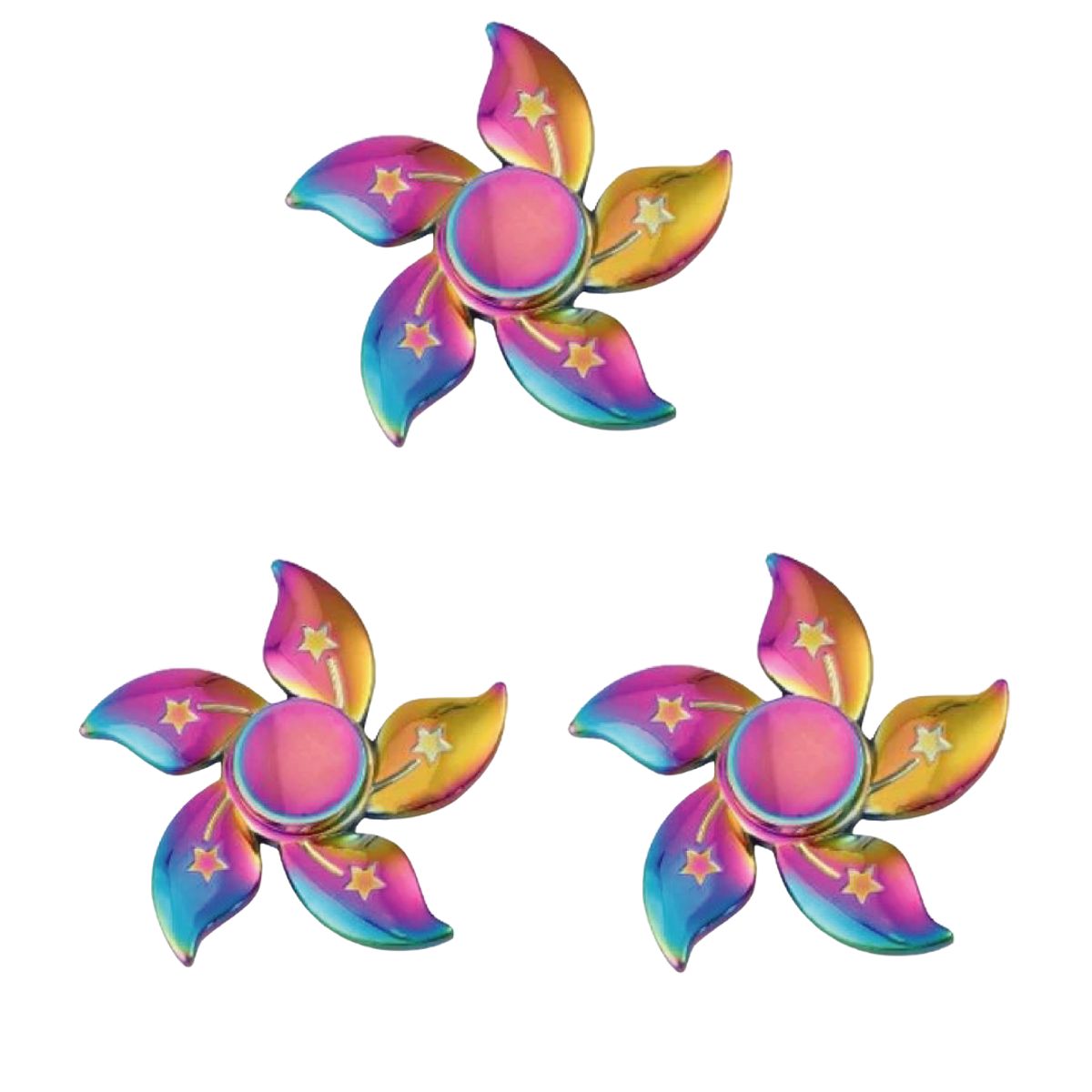 GENERICO - Spinner Tornasol Flor Triple