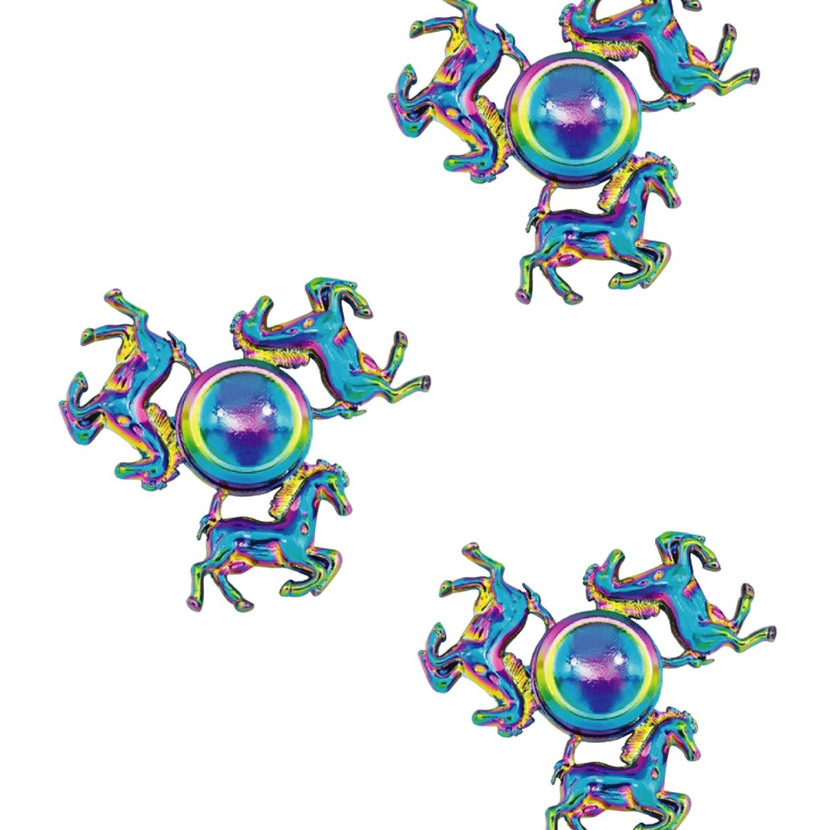 GENERICO - Spinner Tornasol Caballos Triple