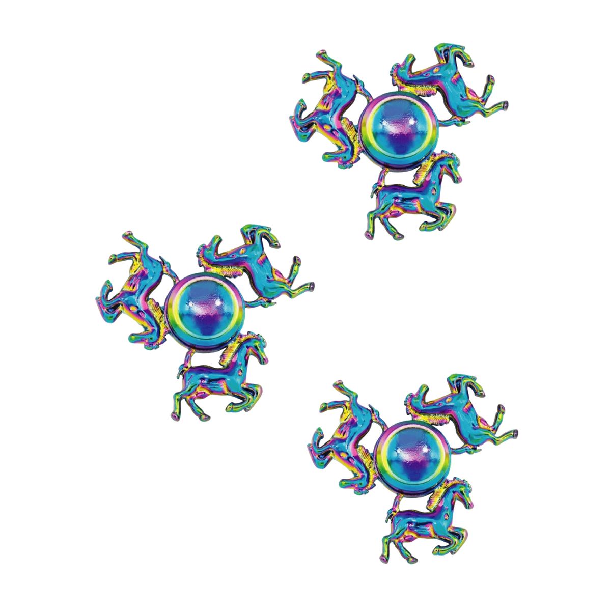 GENERICO - Spinner Tornasol Caballos Triple