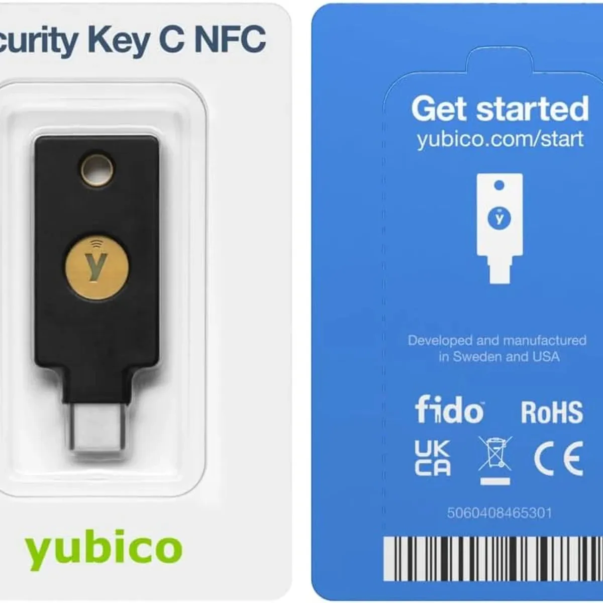 GENERICO - Yubico Fido Tipo C Nfc Llave De Seguridad Yubikey