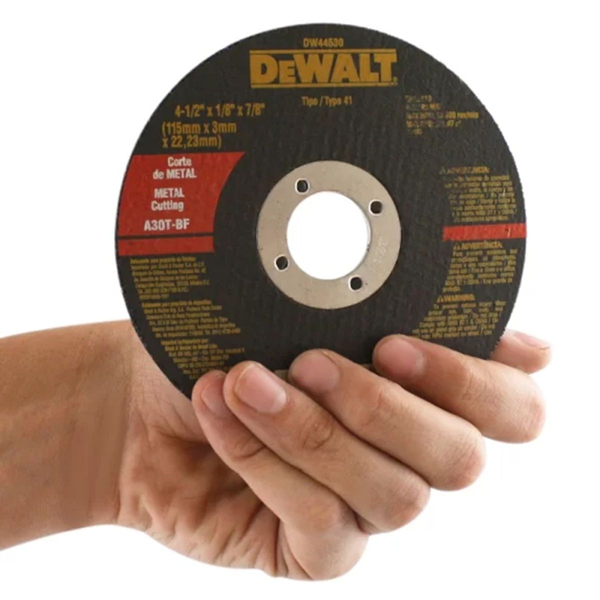 DEWALT - Disco Abrasivo Corte Metal 4-1 / 2" x 1 / 8" (3.2 mm) - Pack 50 unid