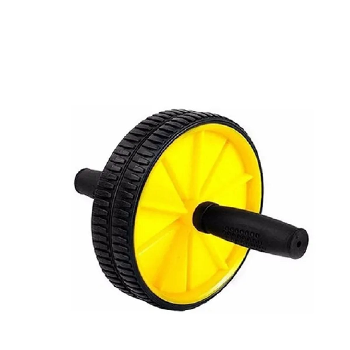 GENERICO - Rueda Abdominal  Color Amarillo Entrenamiento Gym