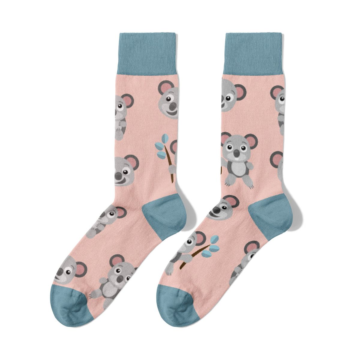 BILLY BROWN - Medias Koala Coloridos con Diseño Unisex 1 Par