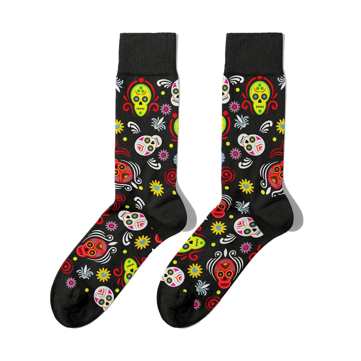 BILLY BROWN - Medias Catrina 2 Coloridos con Diseño Unisex 1 Par