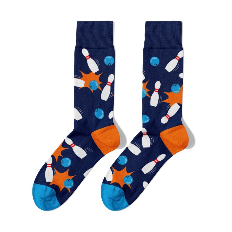 BILLY BROWN - Medias Bolos  Coloridos con Diseño Unisex 1 Par