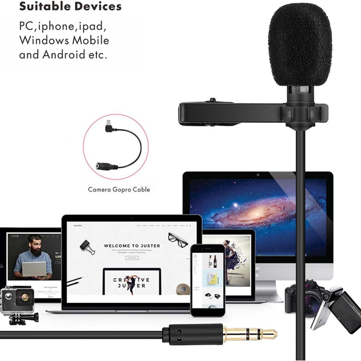 OEM - Yanmai R955 Micrófono Lavalier Para Grabar En Celular o Cámara