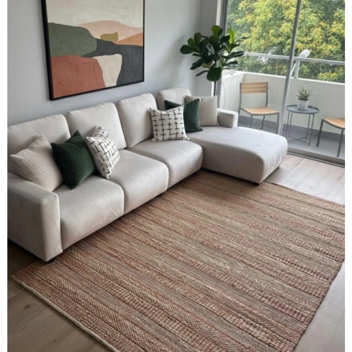 GENERICO - Alfombra Yute Decoghar Orange Sarkanda IC15112 280x365cm